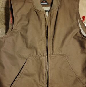 Nwot RIDGECUT TOUGHWEAR Brown Zip-Up Vest